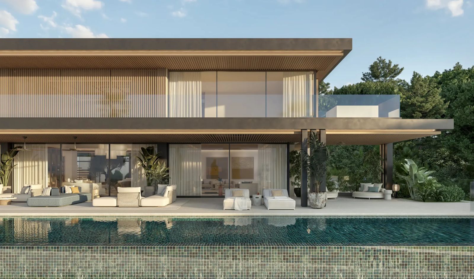 09 modern luxury poolside